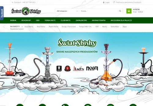 SKLEP ORIENTALNY ŚWIAT SHISHY ALICJA FARAT